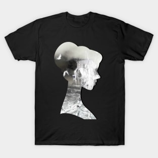 lady scary landscape T-Shirt